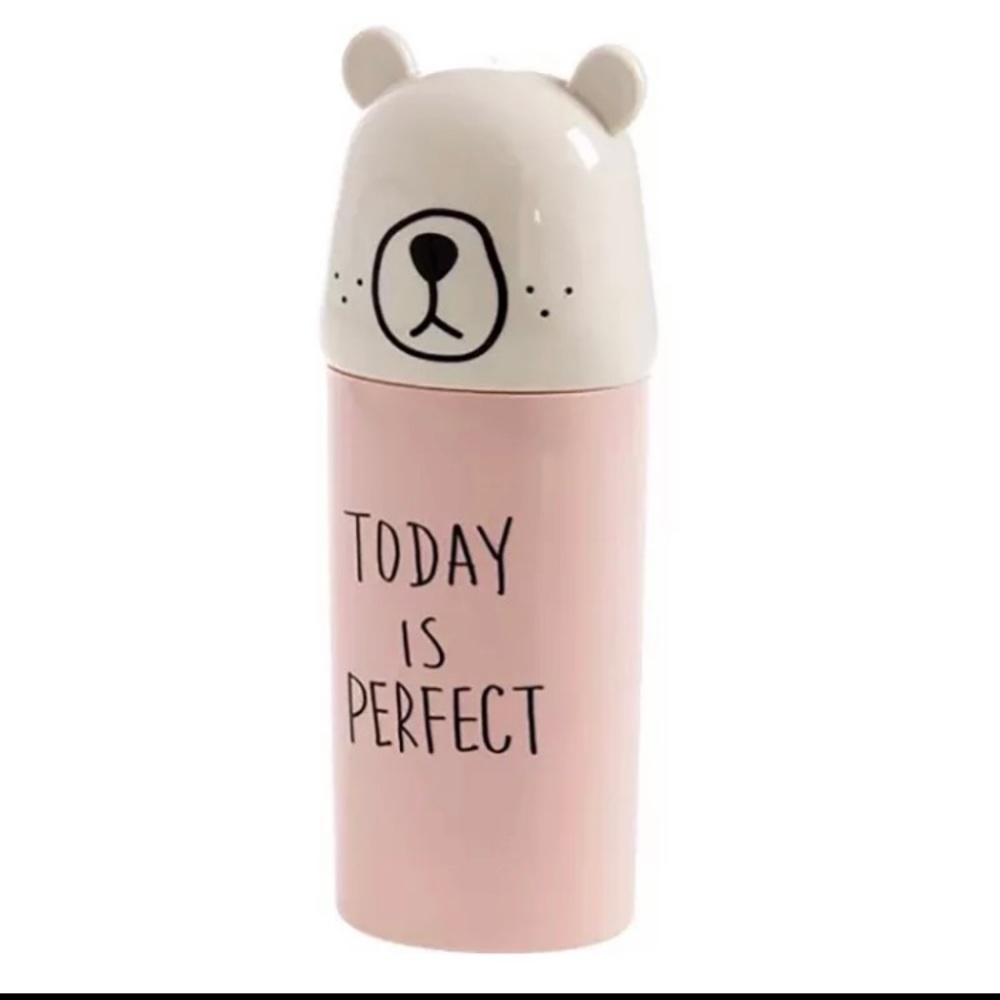 Cartoon Bear Toothbrush Holder Organizer